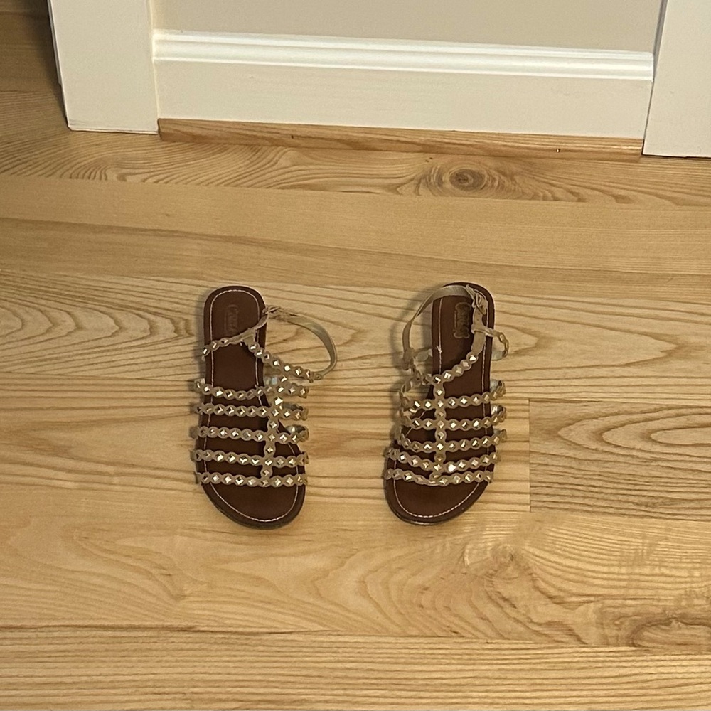 Carlos by Carlos Santana Tan Gladiator Sandals